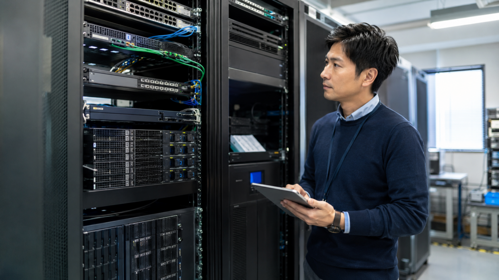 "グローバル電子部品メーカー日本拠点のIT環境調査"