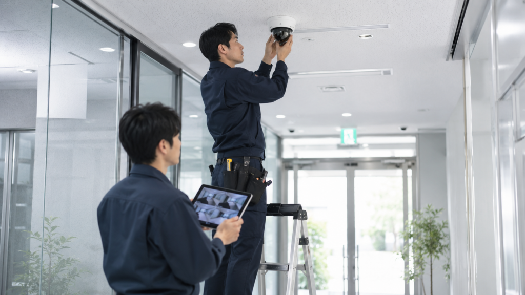 "外資系企業日本オフィスの監視カメラ設置・確認"